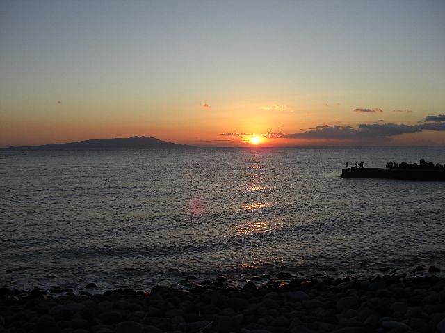 The First Sunrise of the Japanese New Year from Izu