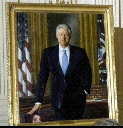 Official Clinton Painting Now on Display  (Monica)
