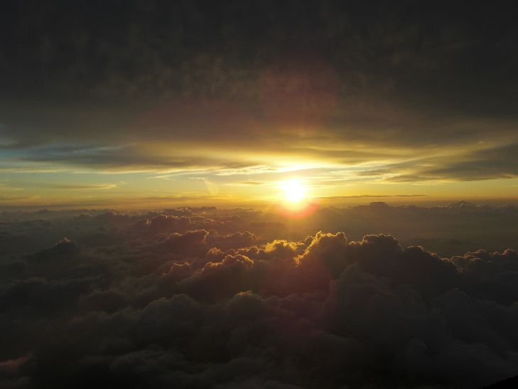 Sunrise from the summit of Mt. Fuji -- courtesy: Joji Yoshida