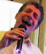 Gary singing karaoke